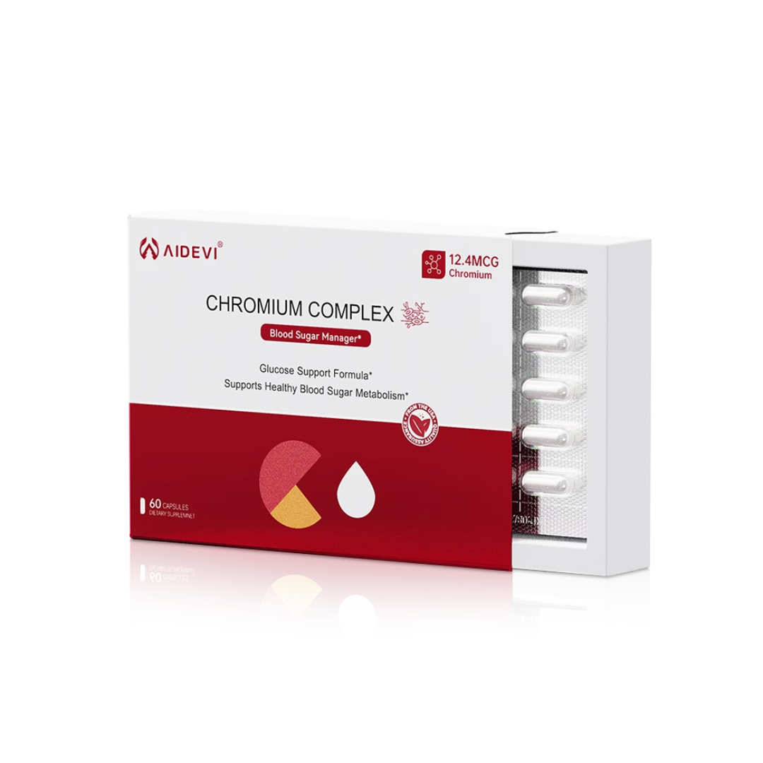 AIDEVI® Blood Sugar Complex Capsules | Stabilizes Blood Sugar, Boosts Metabolism, Antioxidant Protection, Made in the USA