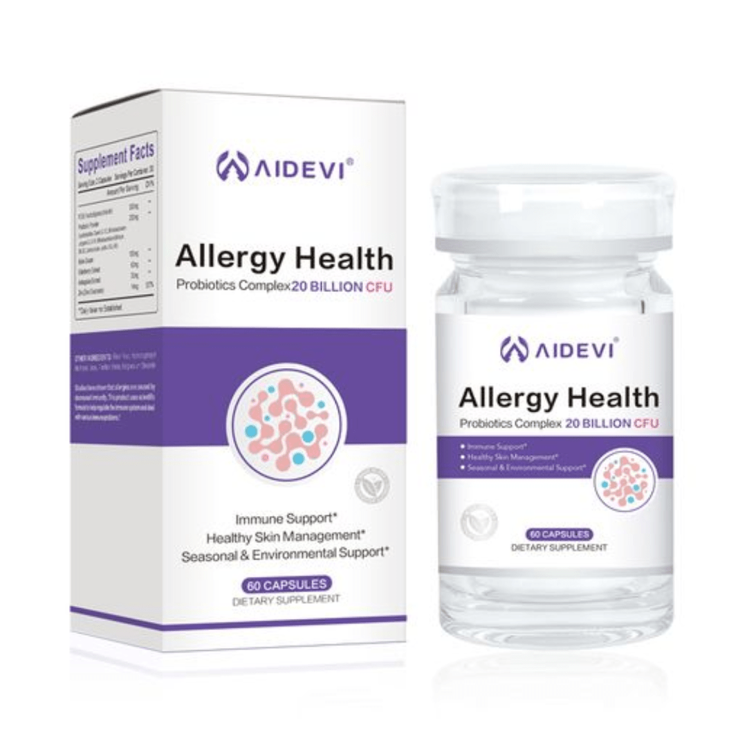 AIDEVI - AIDEVI® 抗敏免疫益生菌|專利級配方 × 200億CFU × 免疫調節 × 腸道護理 × 美國製造 - 營養補充劑