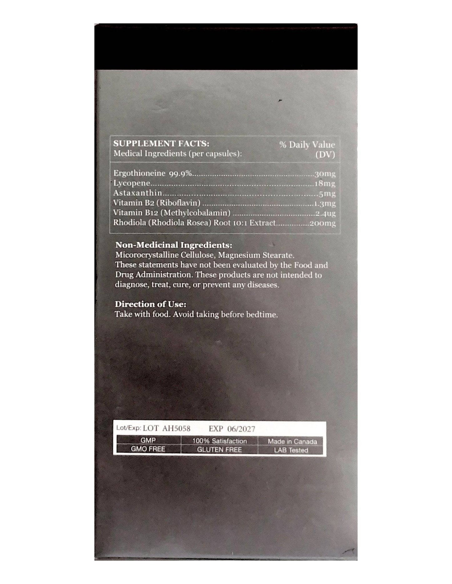 FOPIZ - 【FOPIZ】麥角硫因EGT童顏瓶(60粒)童顏瓶抗皺亢衰提拉緊緻淡斑 - 營養補充劑