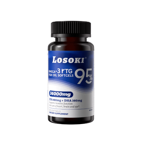 LOSOKI - Losoki 高純度 rTG 深海魚油軟膠囊|高效 Omega - 3 × 記憶力提升 × 心腦雙重守護 - 營養補充劑
