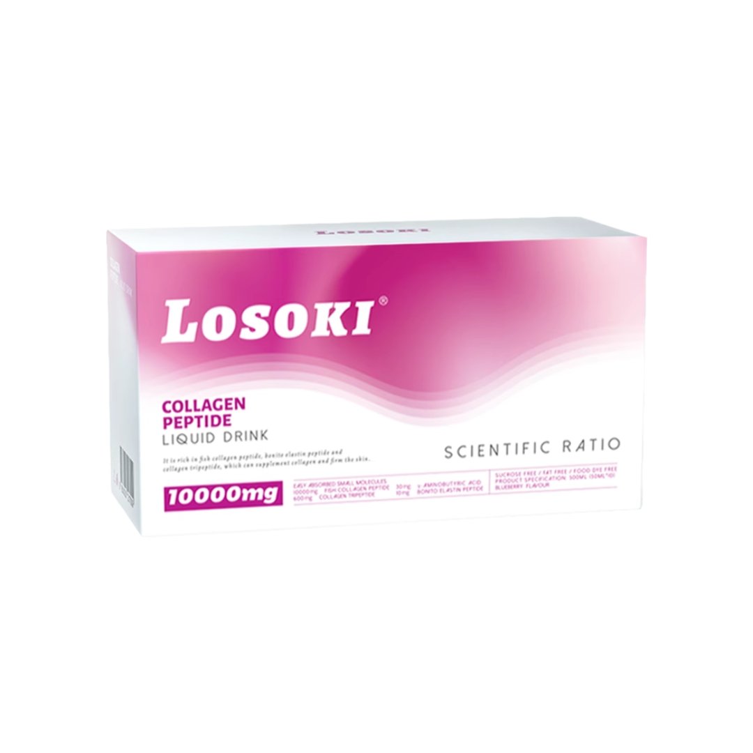 LOSOKI - 【LOSOKI】膠原蛋白肽口服液(10瓶裝) - 營養補充劑