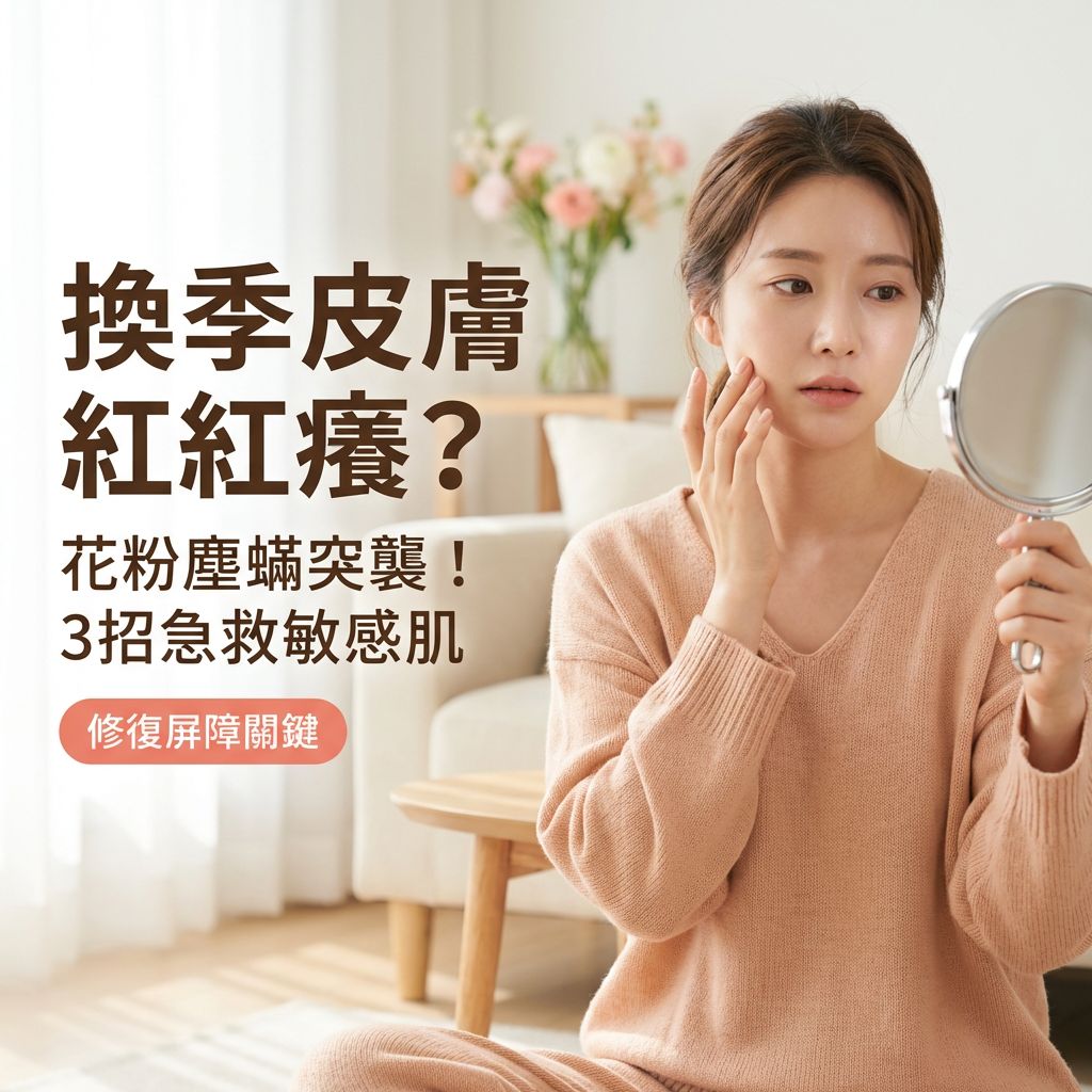 換季皮膚又紅又癢？春季花粉塵蟎引發「突發性敏感肌」的 3 個急救與預防關鍵 - Yespot