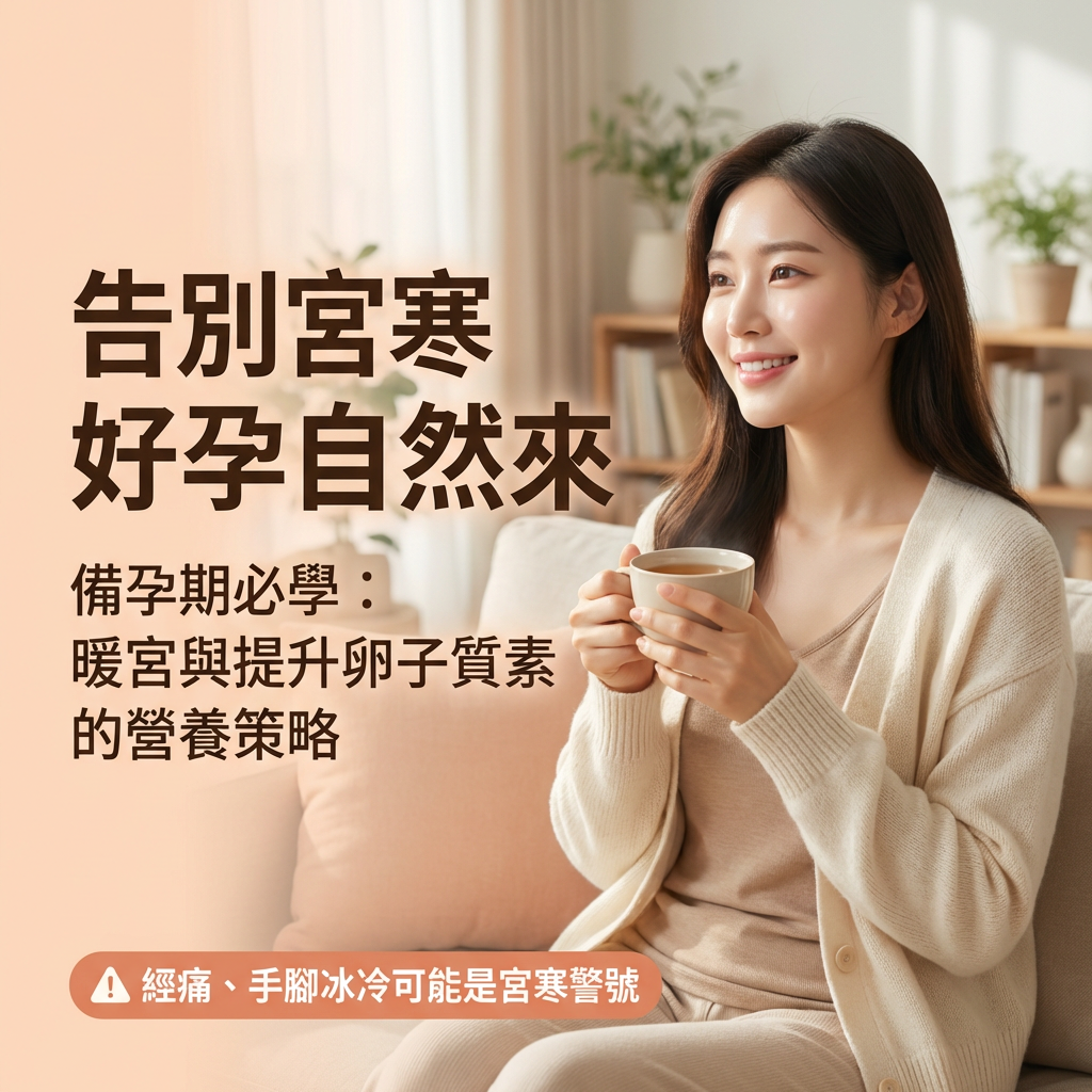 準備懷孕卻遲遲未有消息？了解備孕期調理關鍵，從改善宮寒到提升卵子質素，掌握日常飲食、中醫保養與輔酶Q10等營養策略，為健康懷孕打好基礎。