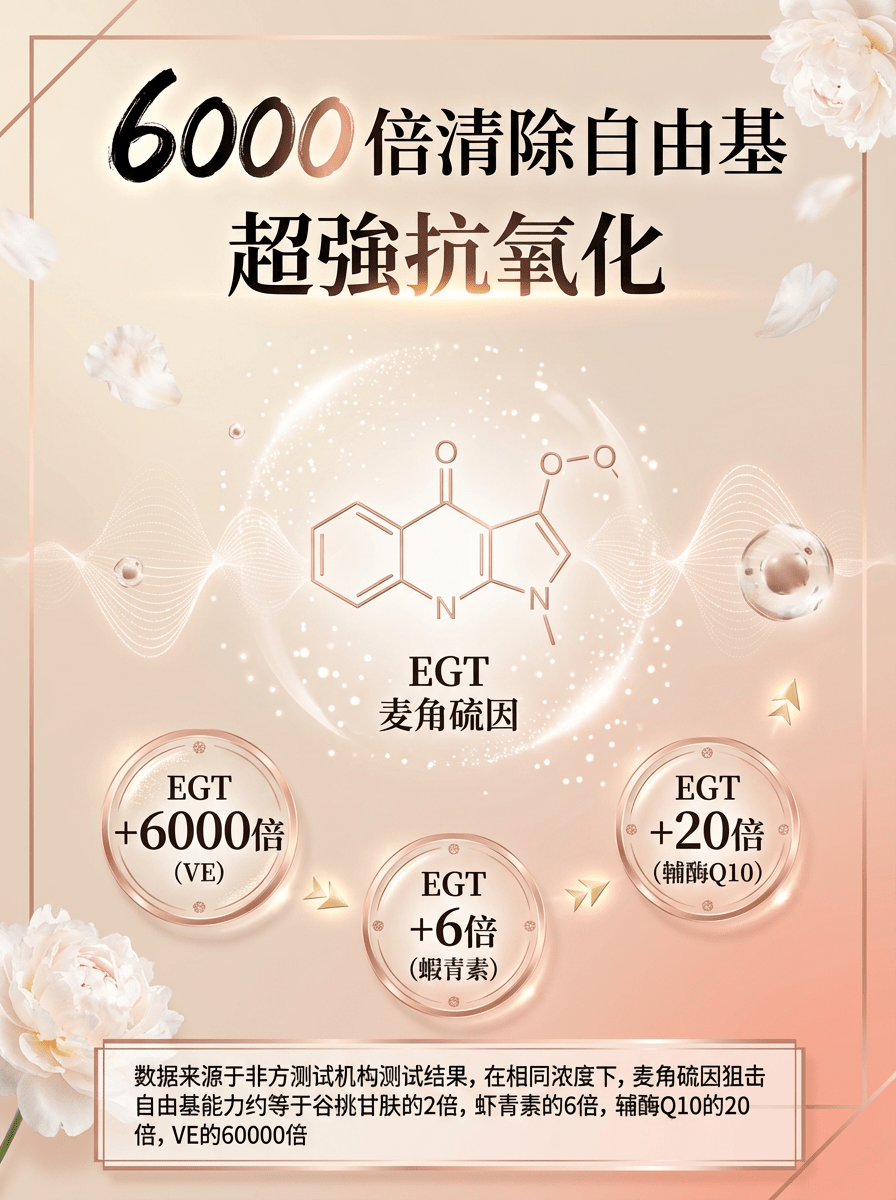 FOPIZ - Fopiz 麥角硫因保健食品｜EGT 童顏瓶：抗衰老 × 增活力 × 嫩膚美白 × 全面細胞健康支持 - 營養補充劑